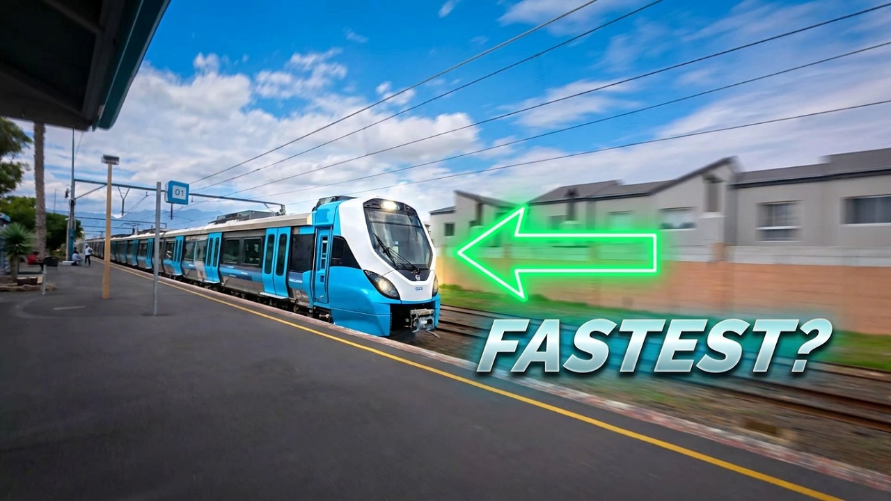 Fast Train Through Cape Town: Strand to Bellville Journey 4K | BL Images