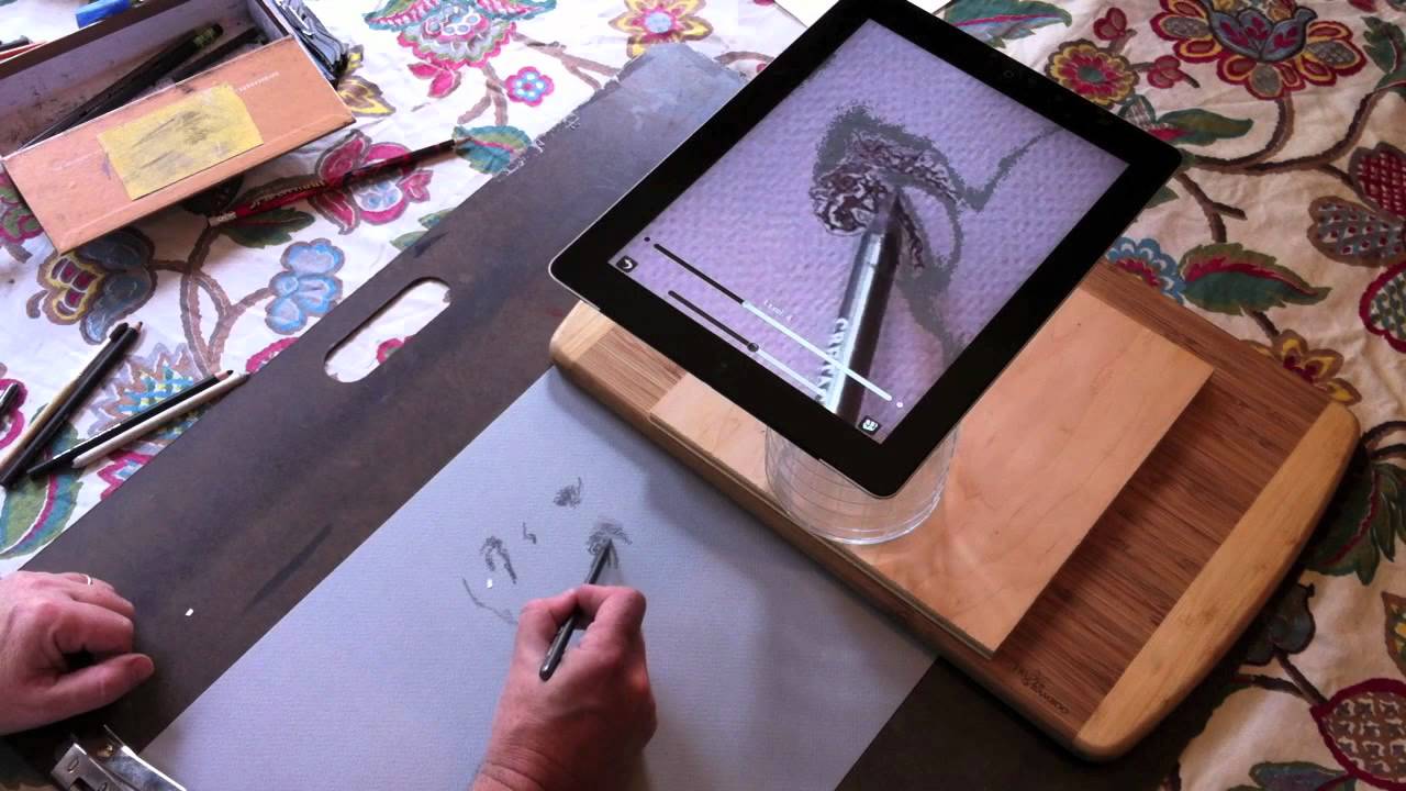 Camera Lucida iPad App Demo - Graphite Portrait