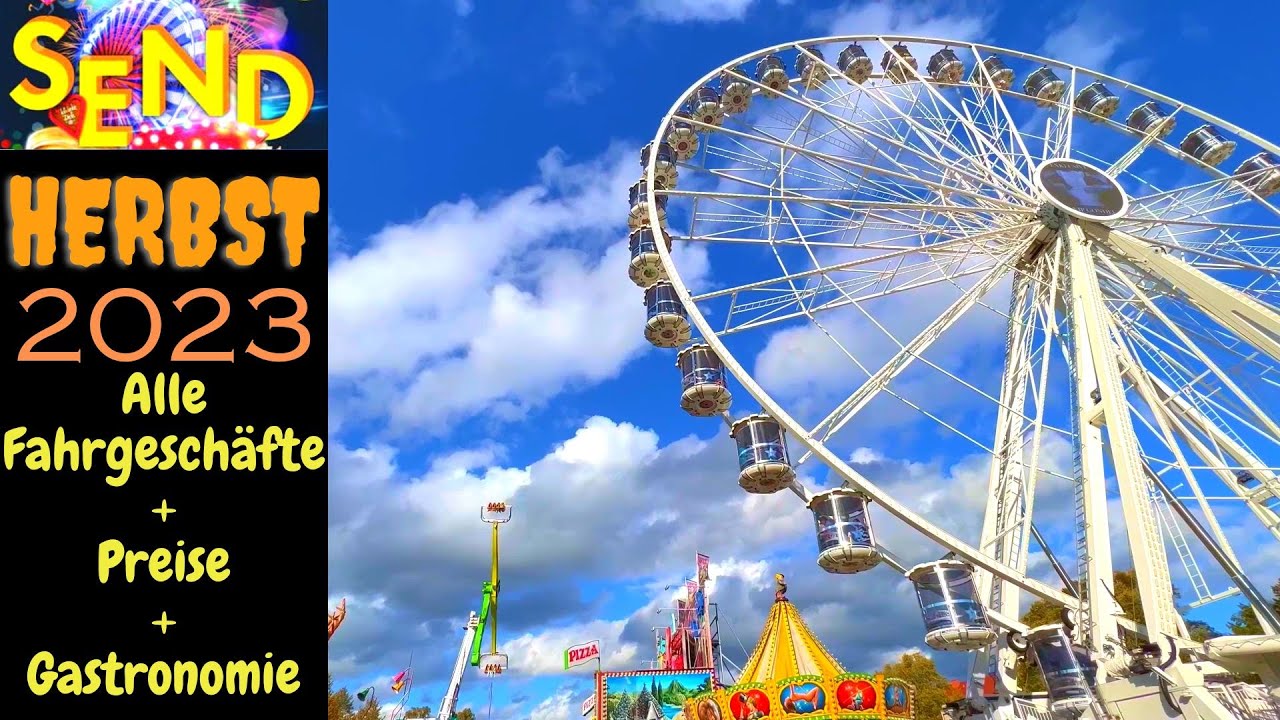 HERBST SEND 2023 / Alle Fahrgeschäfte + Preise + Gastronomie / Spuk Onride / Kirmes / Vlog / Steamer