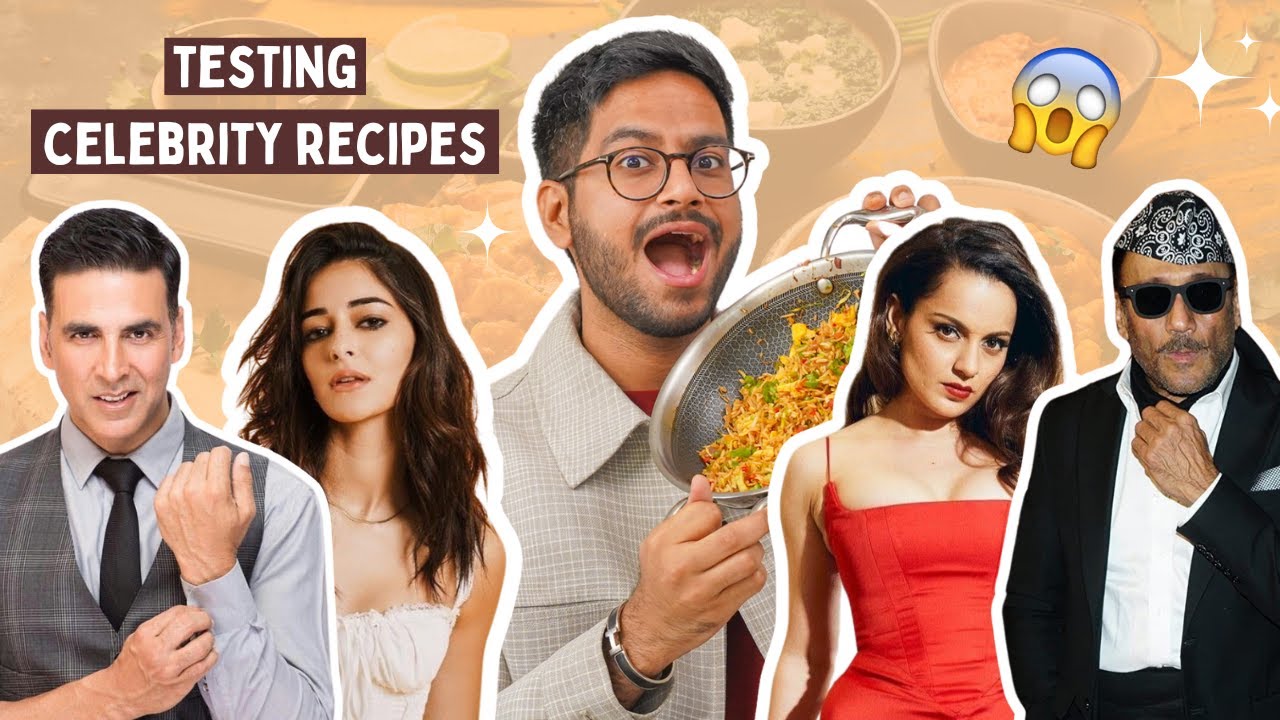 TESTING CRAZY CELEBRITY RECIPES 😱 ANANYA PANDEY, JACKIE SHROFF, KANGANA RANAUT, AKSHAY KUMAR & MORE