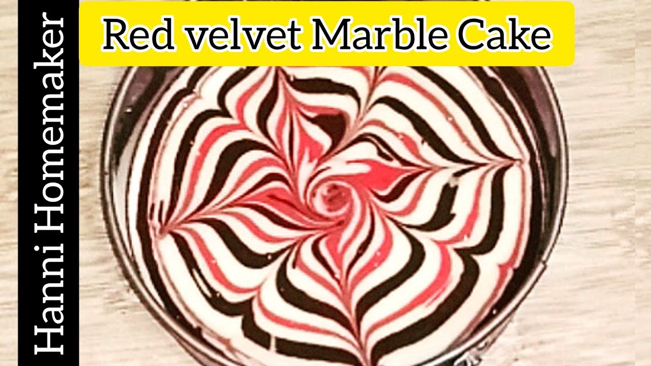 Red Velvet Marble Cake Recipe || Hanni Homemaker