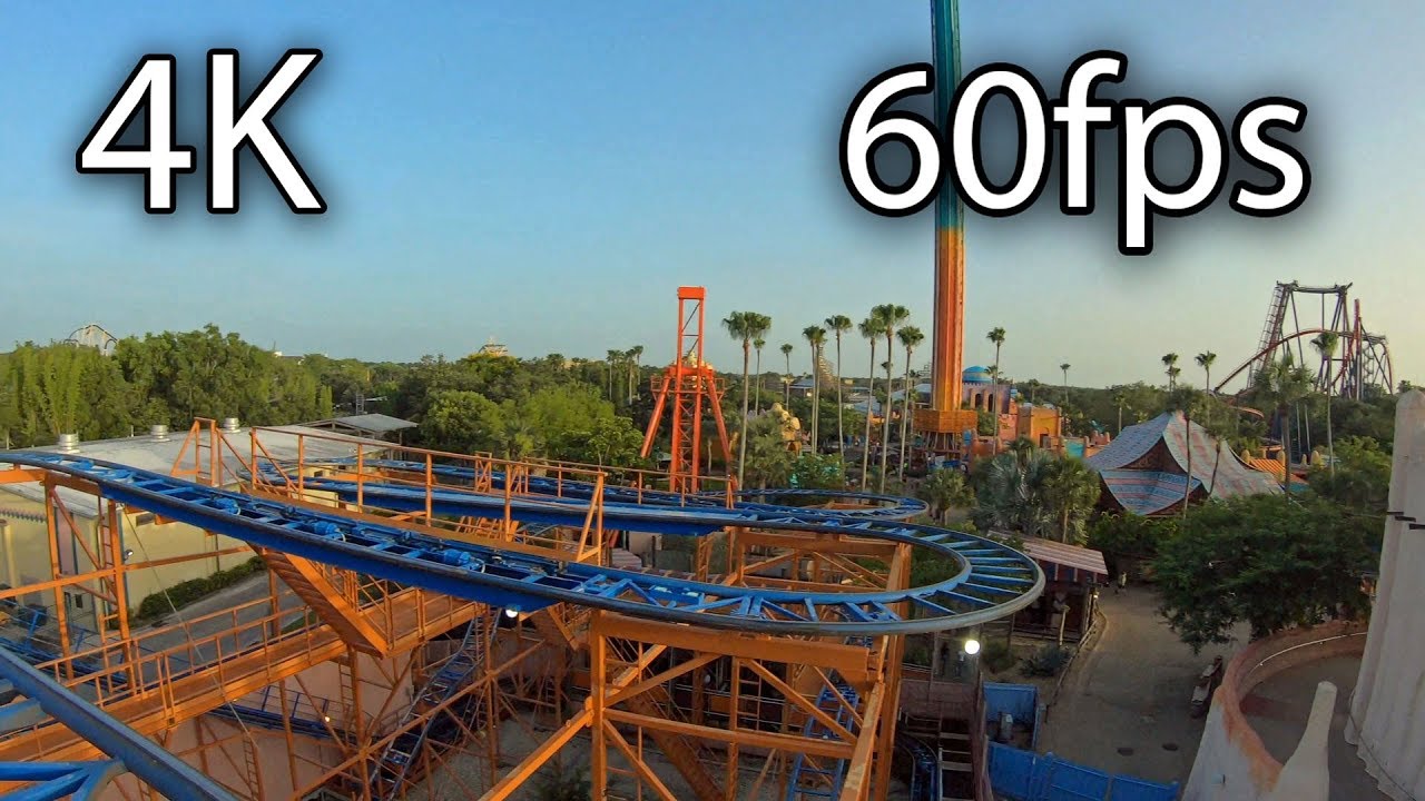 SandSerpent front seat on-ride 4K POV @60fps Busch Gardens Tampa Sand Serpent