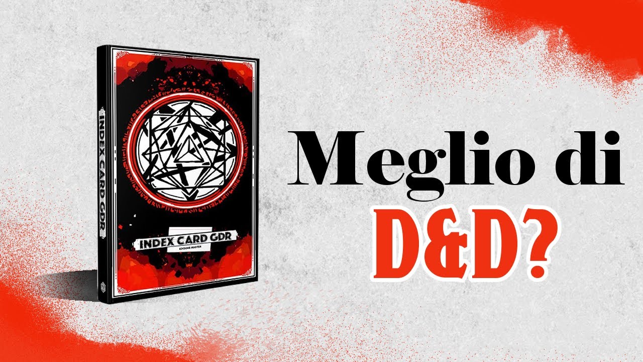 Index Card GDR: un D&D Semplice, Potente, MIGLIORE!