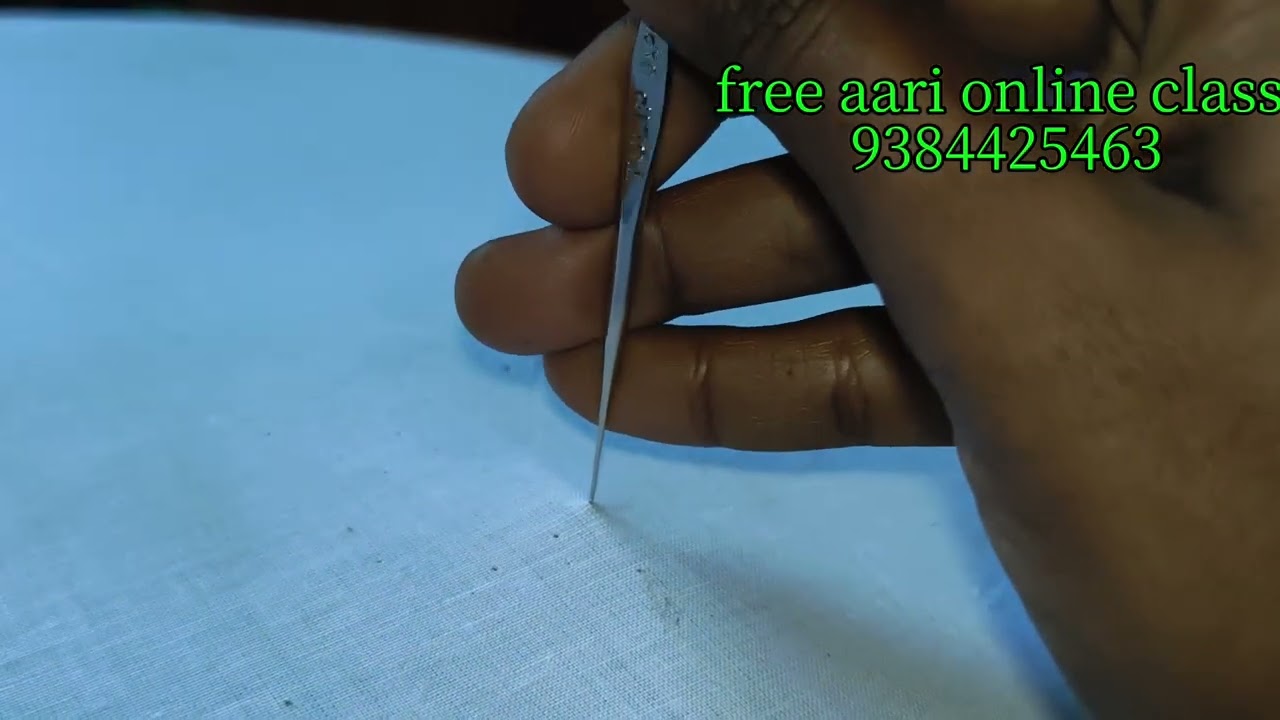 Needle handling free aari online class 2