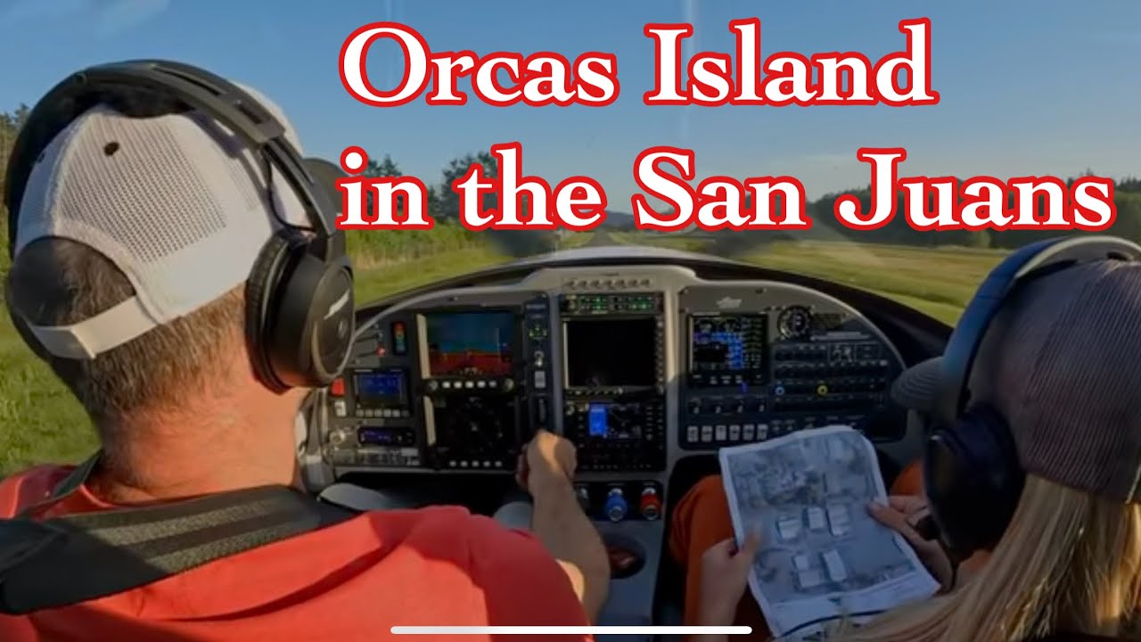 Beautiful flight to Orcas Island in the San Juan island chain of Washington State