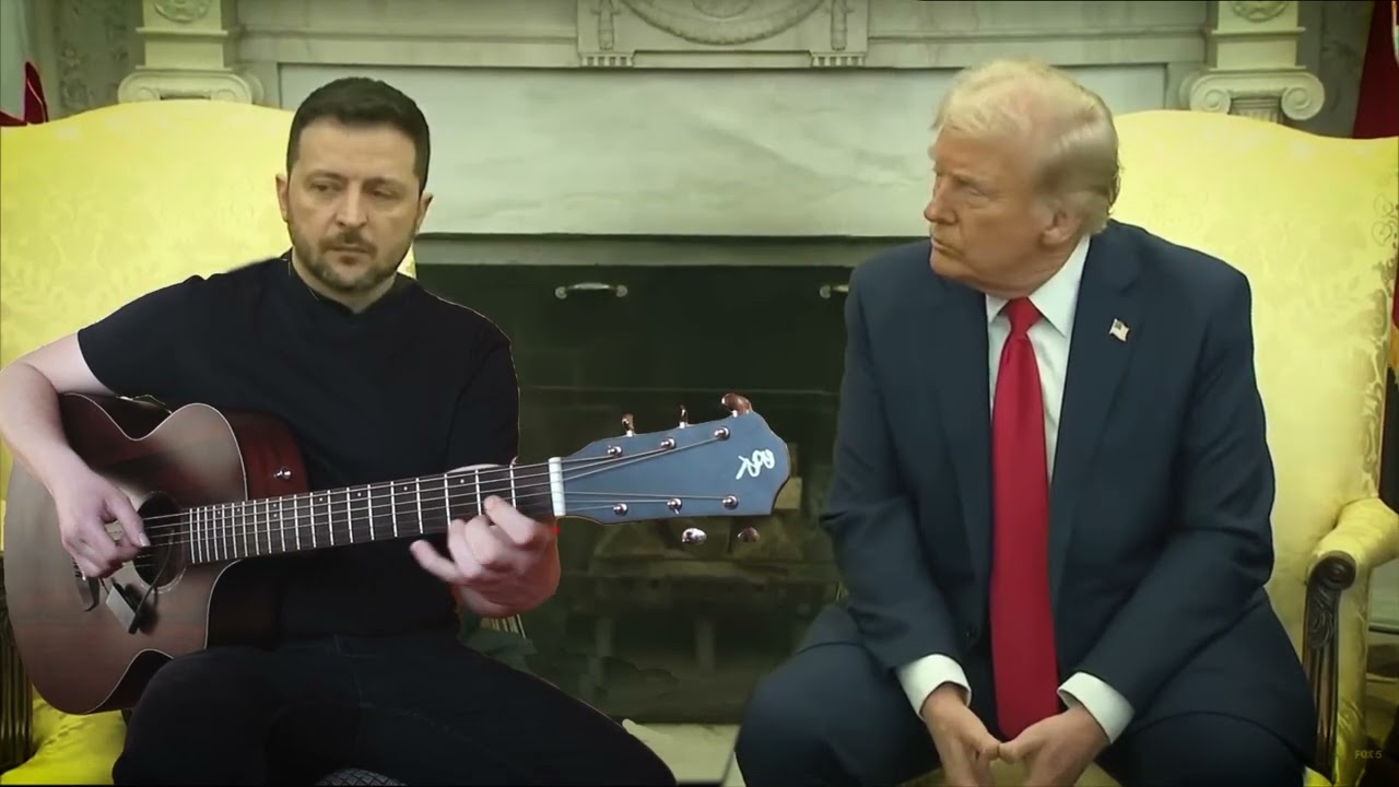 Zelensky Plays APT on Guitar for Trump
