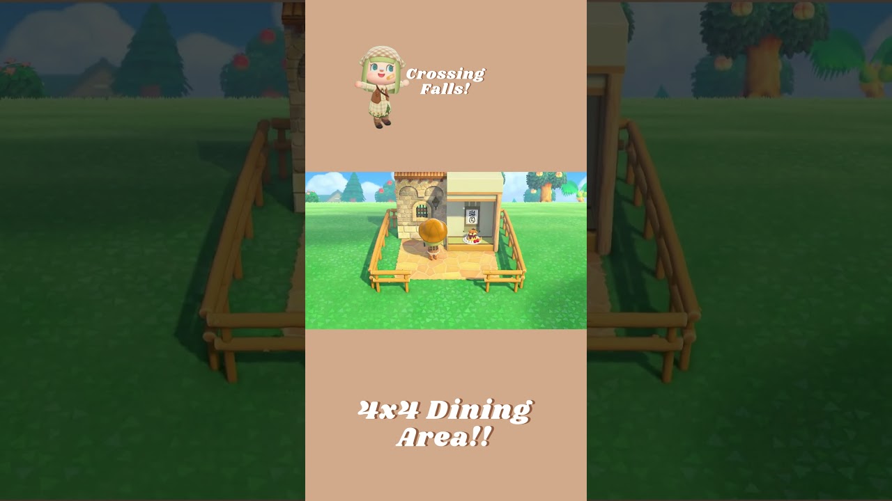 Making Mini Builds in ACNH - Dining Area! #acnhinspo #acnhspeedbuild #acnhspacefiller #acnhdesigns