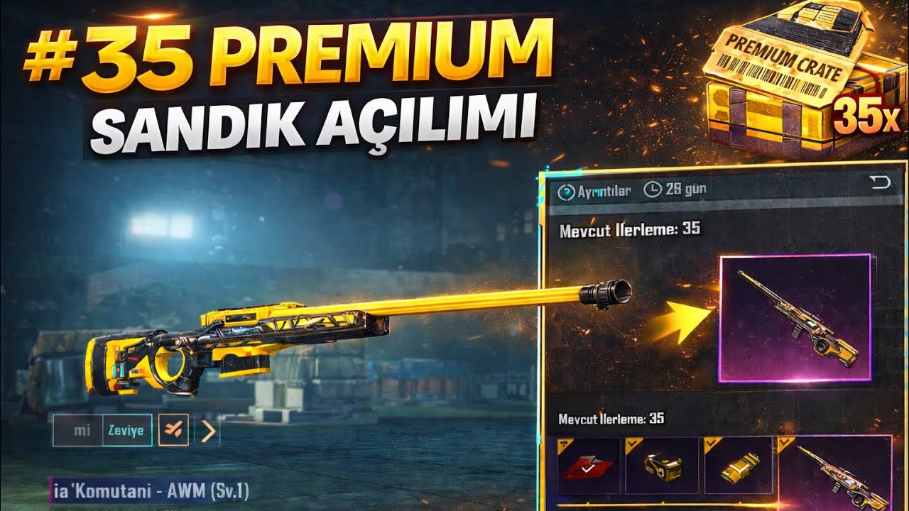 35 PREMİUM SANDIK AÇILIMI - YENİ PREMİUM AÇILIMI - PUBG Mobile SAHA KOMUTANI AWM GERİ GELDİ !!