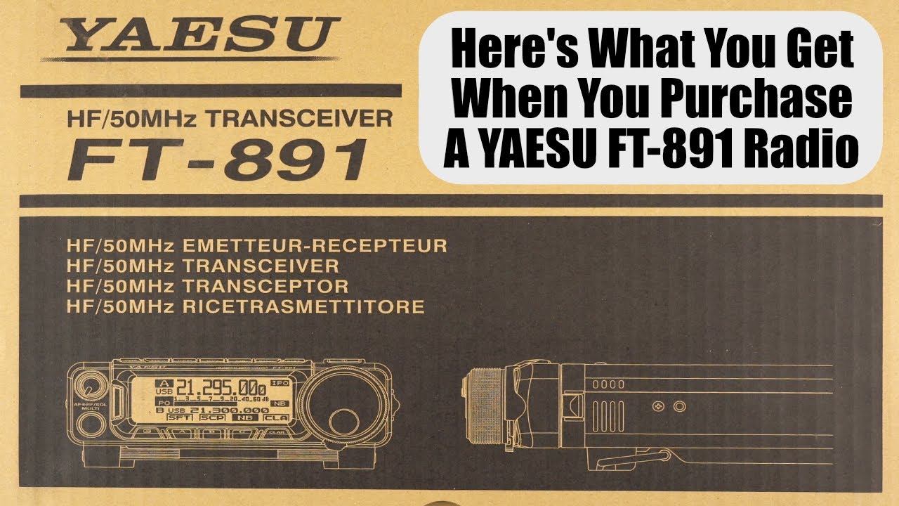 Yaesu FT-891 What you get in the box with a little music on top