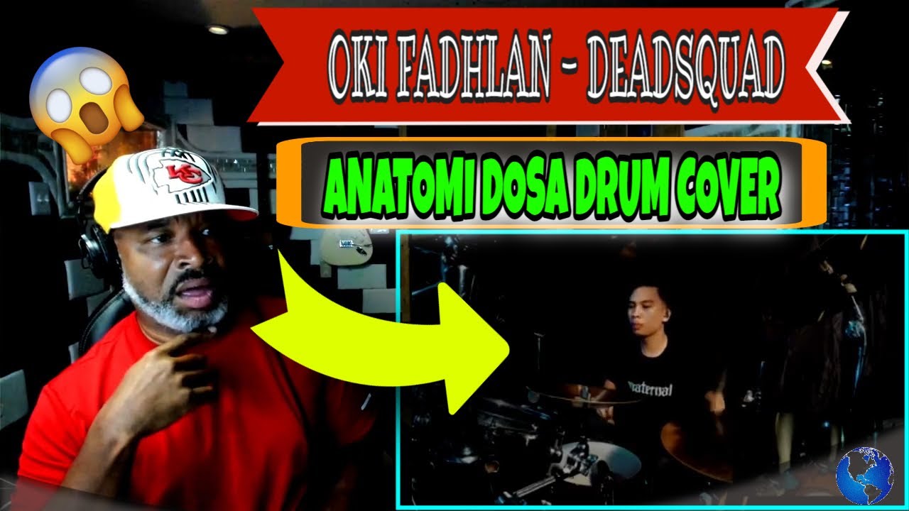 OKI FADHLAN - DEADSQUAD (ANATOMI DOSA)  DRUM COVER [HIS FEET CANT STAY STILL🤣🤣🤣] - Producer Reaction