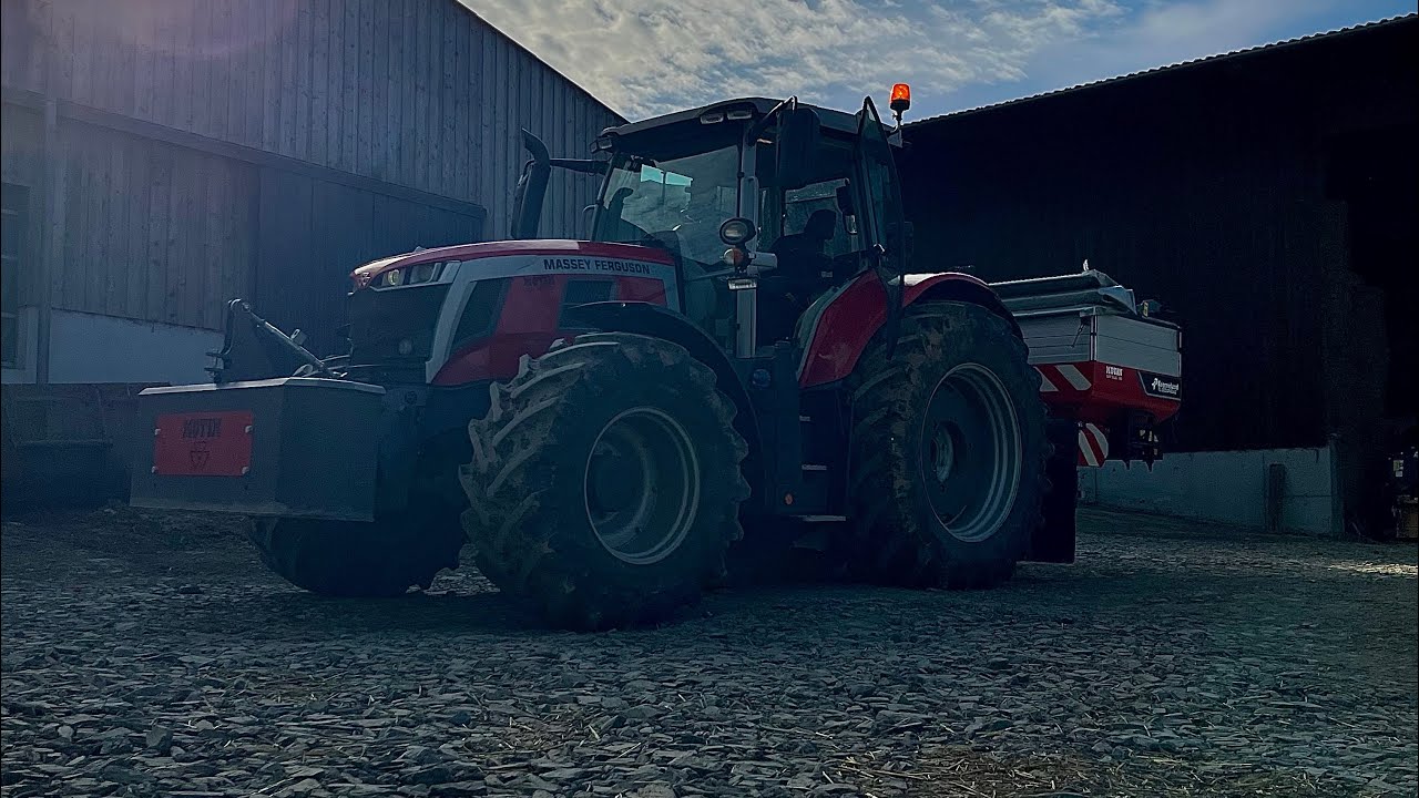 Epandage d'engrais 2025 | Massey Ferguson 7s 190 x Kverneland