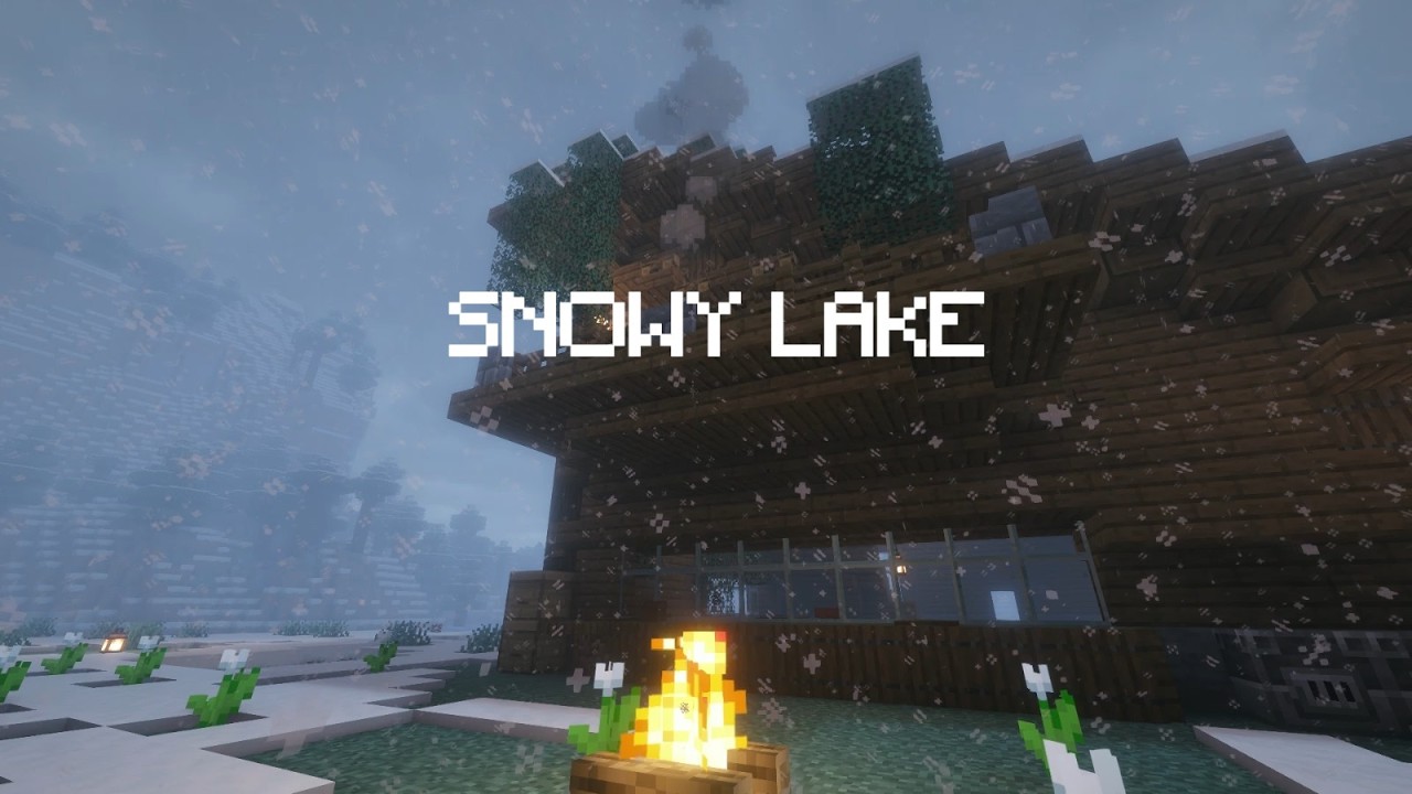 Snowy Lake House - Minecraft Nostalgic Longplay