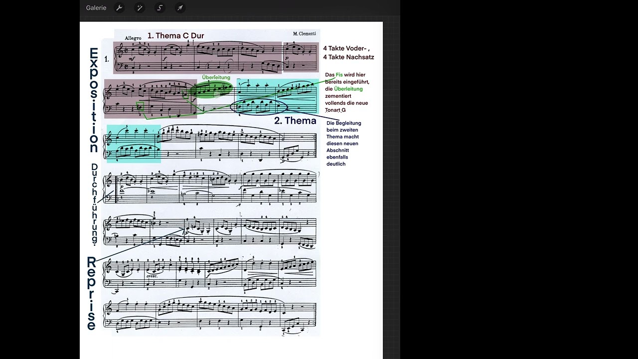 Sonate von Clementi (Analyse)