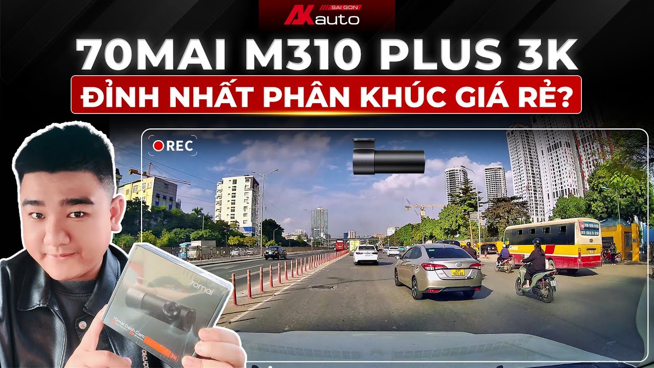 Review Chi Tiết 70mai M310 Plus 3K: Camera Hành Trình 3K 