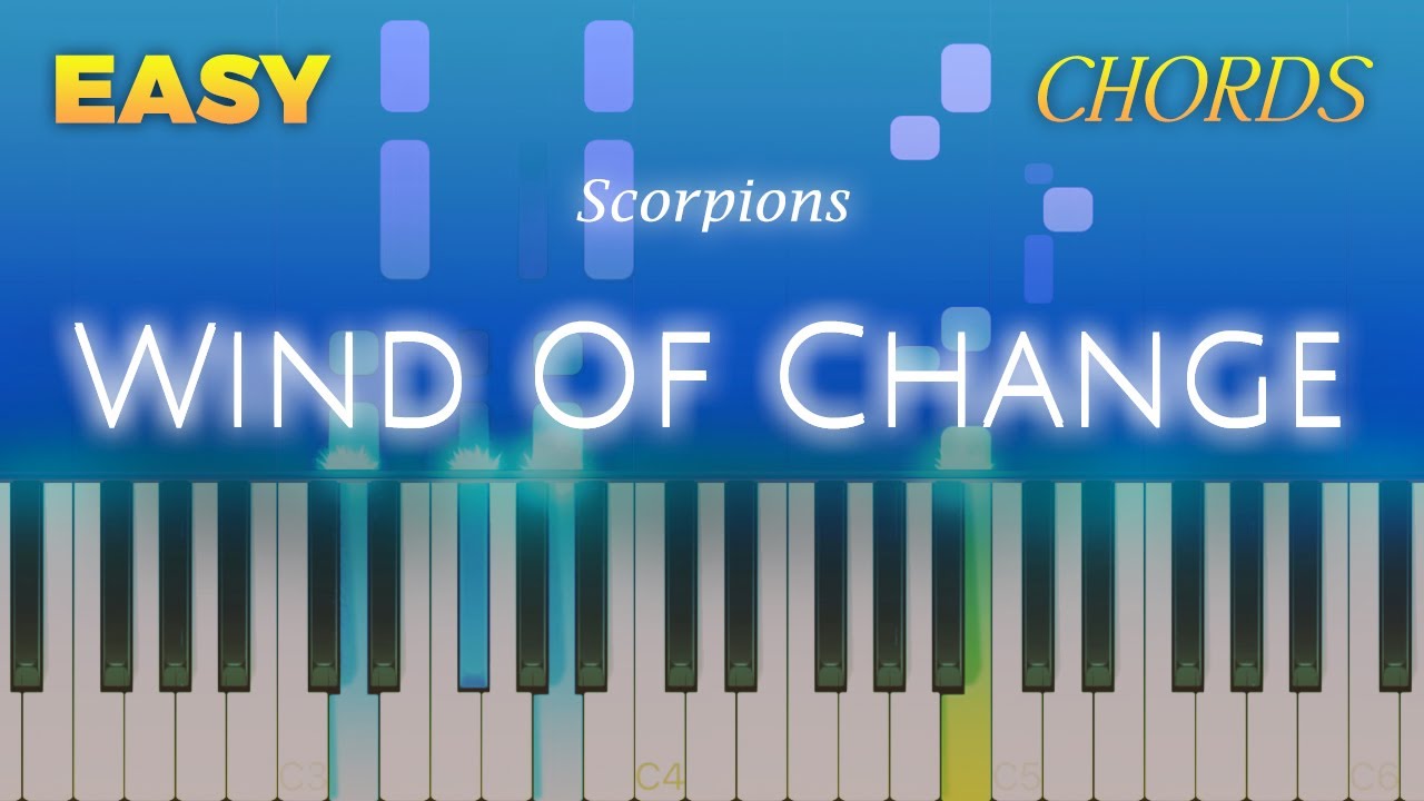 Scorpions - Wind Of Change - EASY CHORDS Piano TUTORIAL by Piano Fun Play