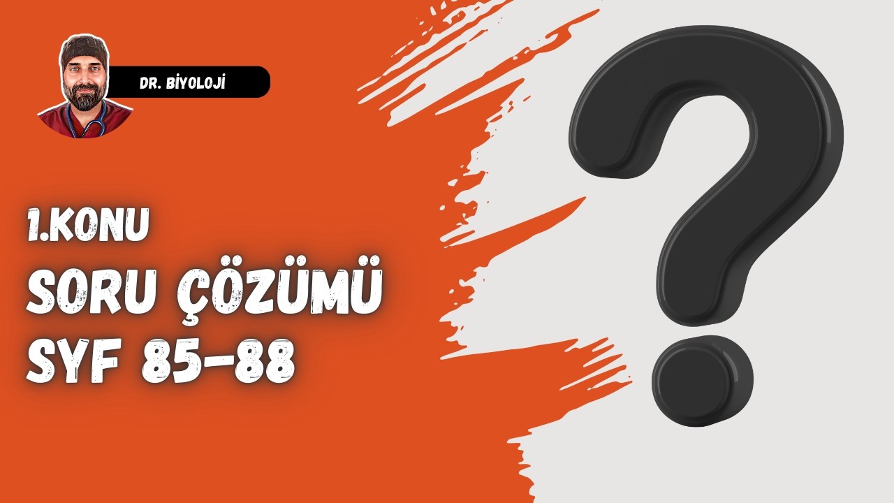 1. Konu Soru Çözümleri | Dr. Biyoloji 10. Sınıf Yeni Müfredat