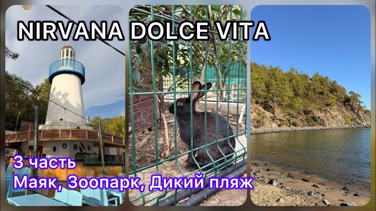 Nirvana Dolce Vita. Маяк, Зоопарк, Дикий пляж. 3 часть. Октябрь 2025