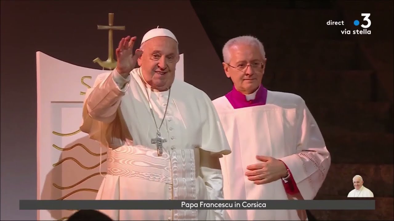 Pape François à Ajaccio - Papa Francescu in Aiacciu - Dio vi Salvi Regina