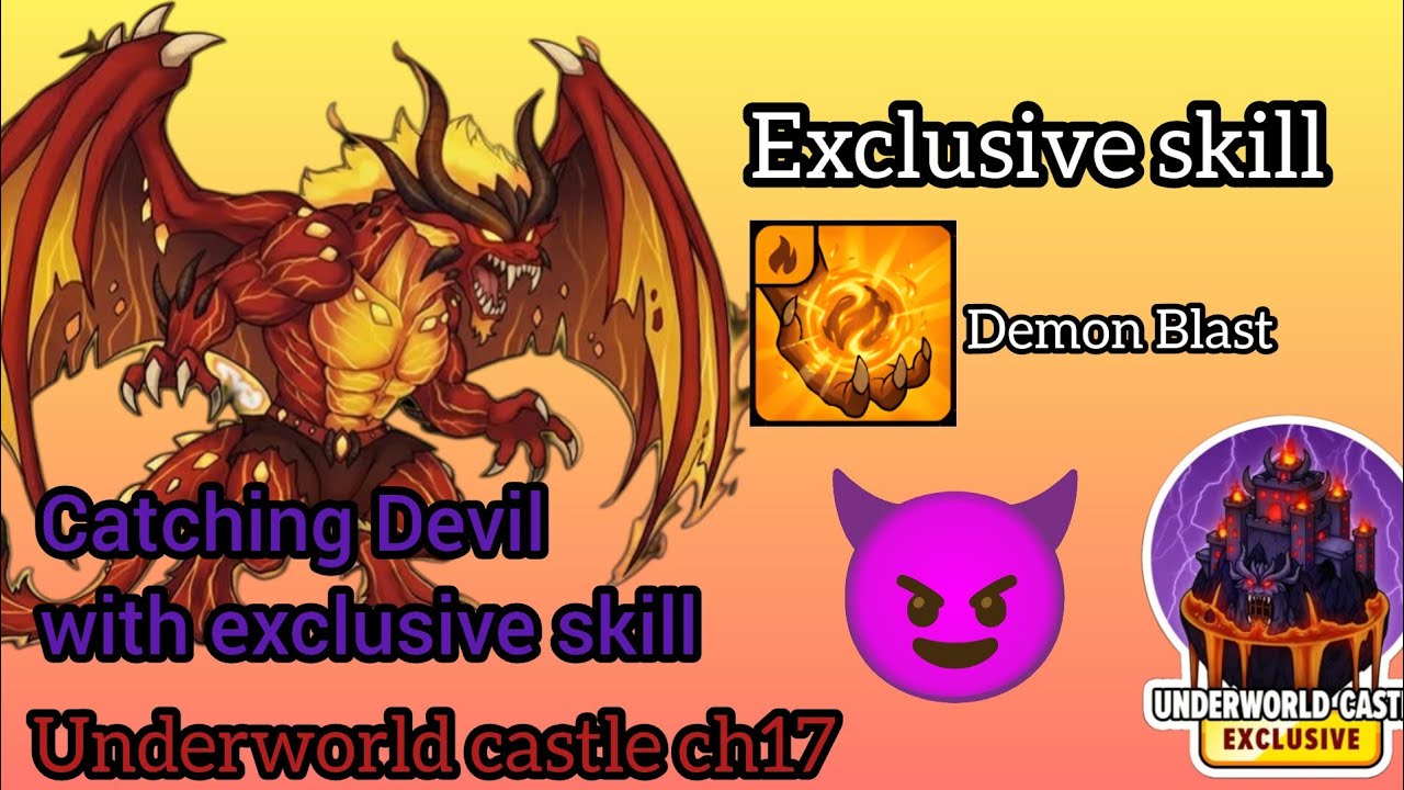 || Underworld Castle CH17 Gameplay || HOW TO CATCH DEVIL IN DYNAMONS WORLD #dynamonsworld #rpggames 