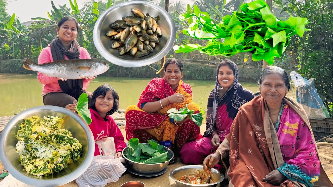 ভাতের ভিতরে লাউ পাতায় দারুন সাধের কৈ মাছ ভাপা ||