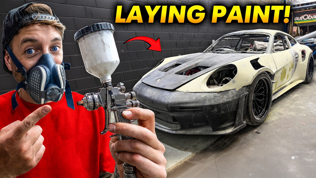 FIRST PAINT on Our 3D PRINTED Porsche GT3!