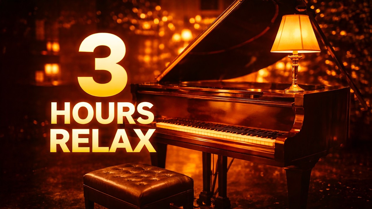 3 Hour Relaxing Piano Music 🌙 Calm Background Music for Work, Study & Sleep