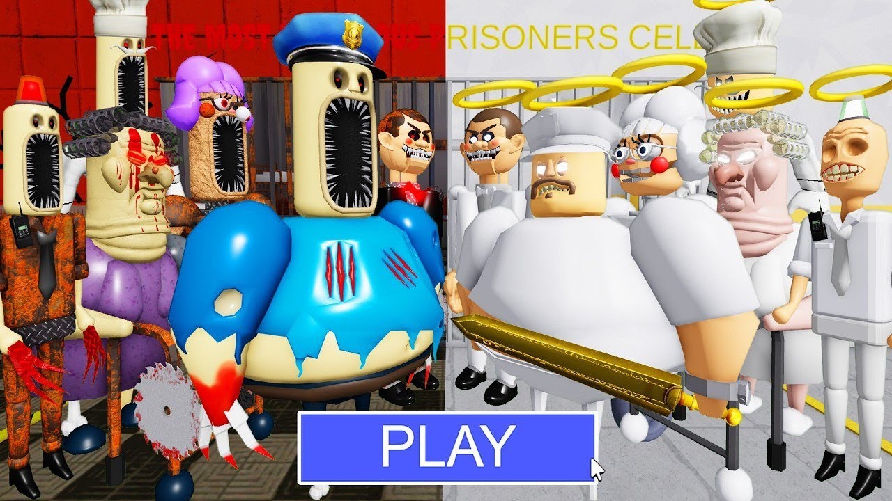 EXE Bosses Vs ANGEL Bosses! BARRY'S PRISON RUN! #roblox #obby  #Suslik_Roblox