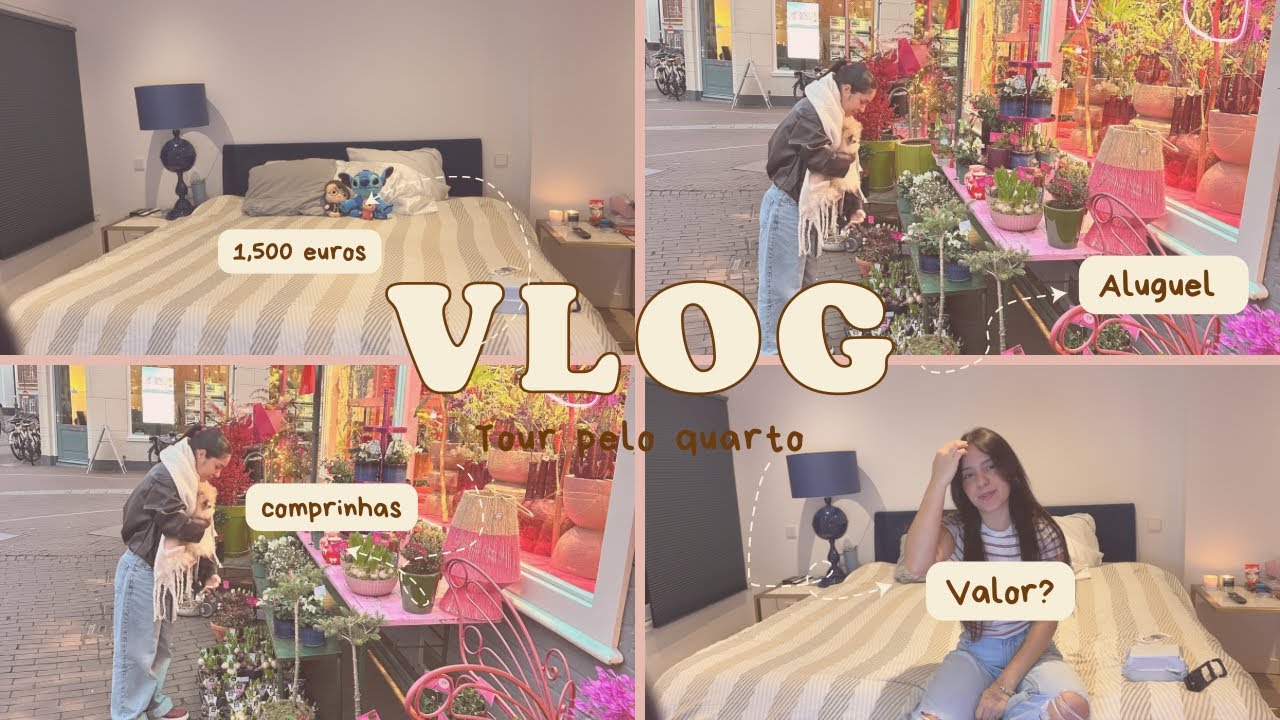 Tour pelo meu quarto em Amsterdam e valor #europe #holanda #aluguel 