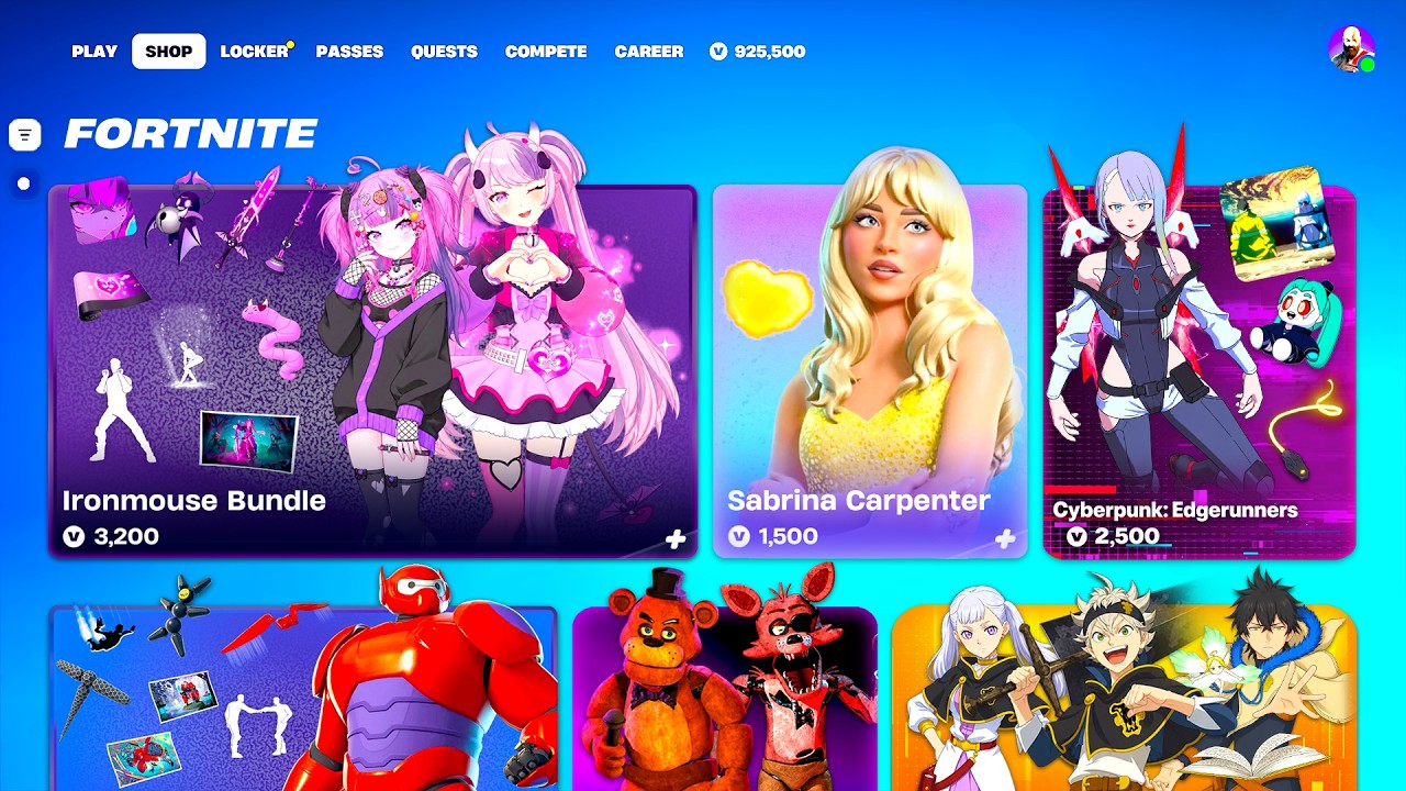 Fortnite LEAKED EARLY SHOWCASE (ICON Pass, Cyberpunk Edgerunners Bundle, FNAF, Black Clover)