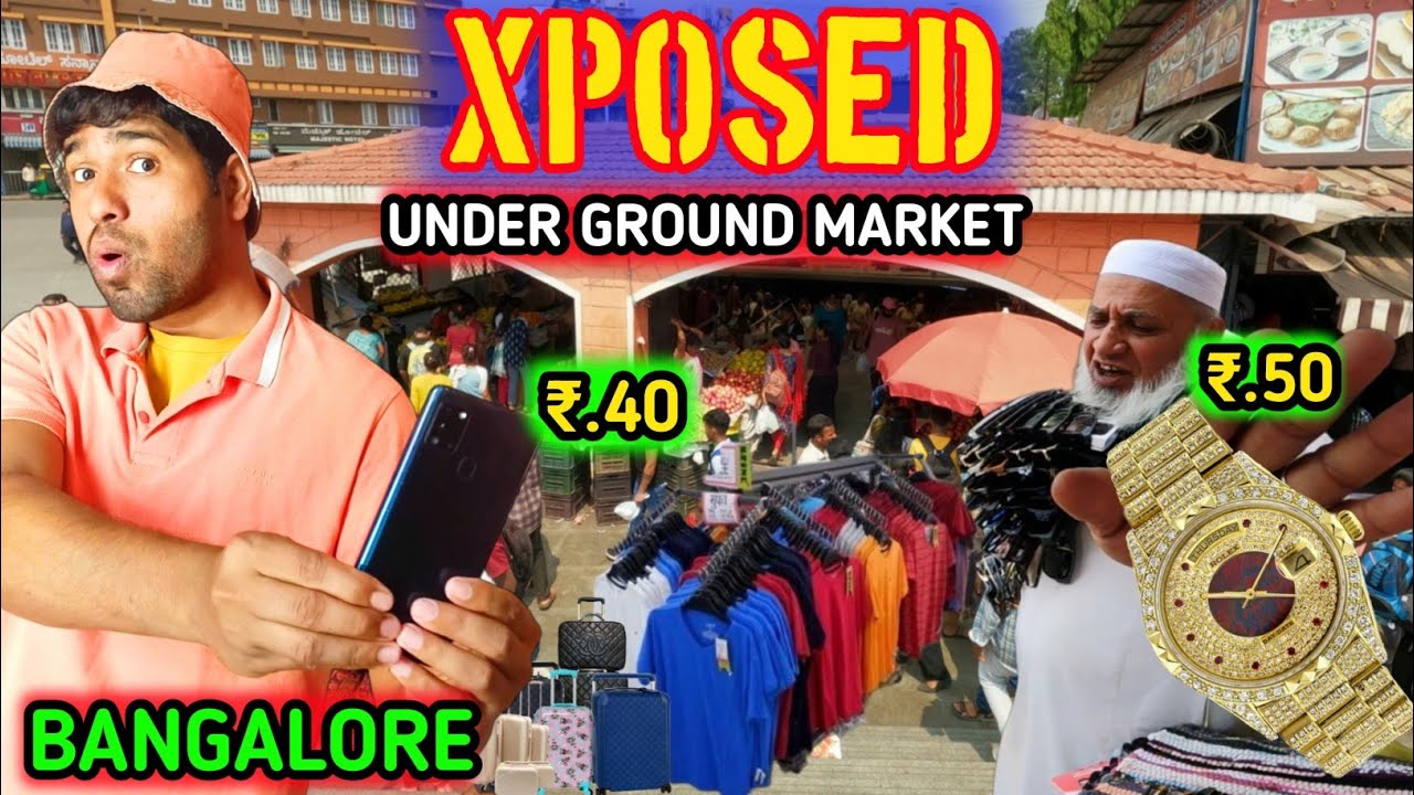 EXPOSED🤯! Bangalore Majestic SECRET UnderGround Market