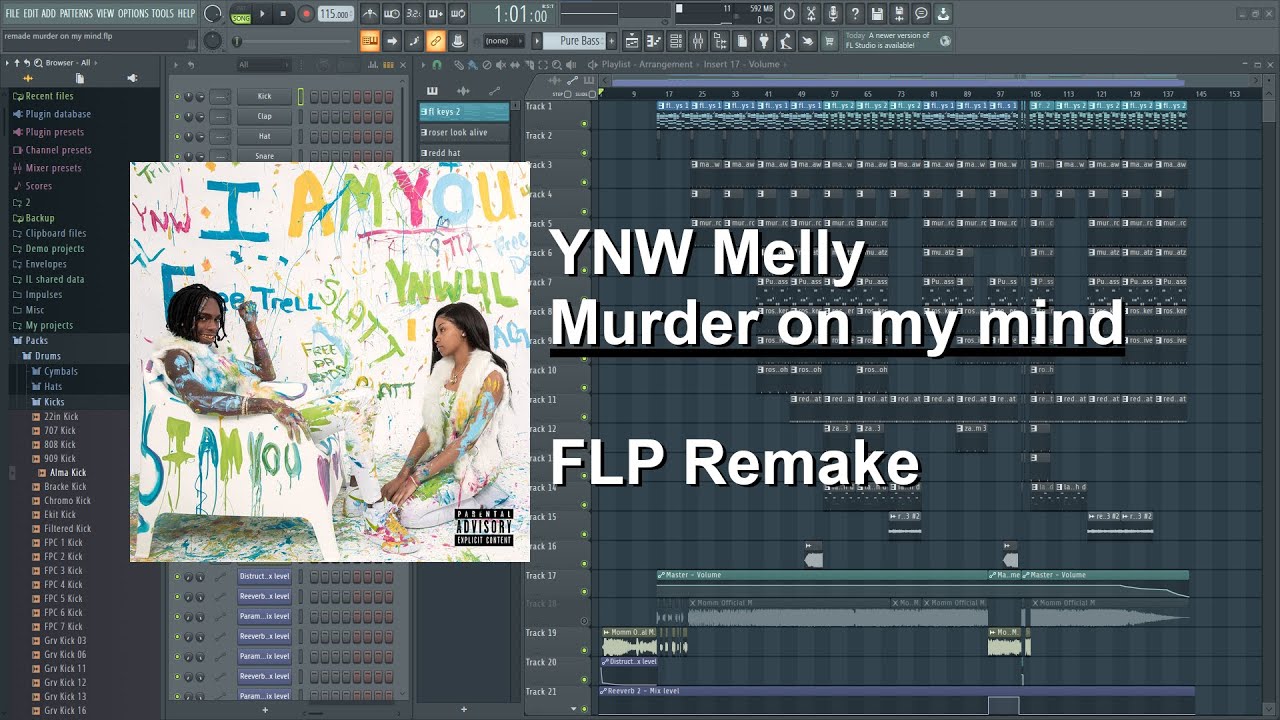 YNW Melly - Murder on my mind FL-Studio Remake (acurat)