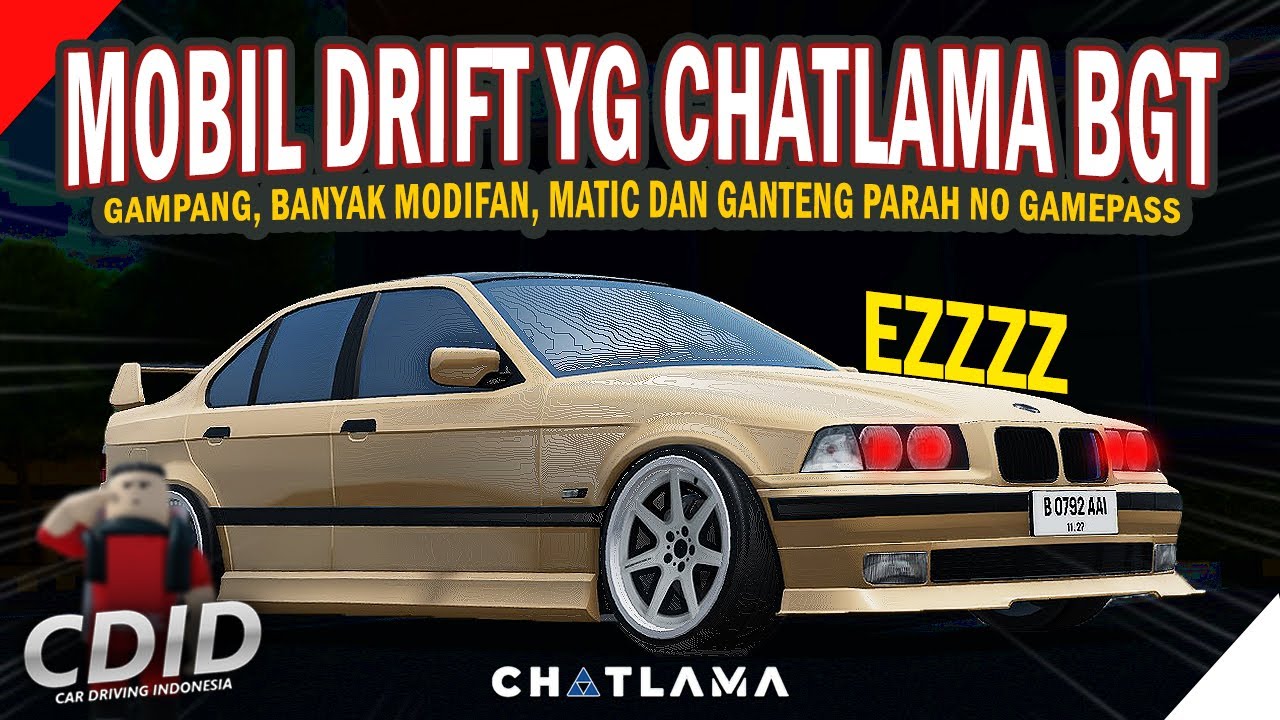 MOBIL DRIFT REKOMENDASI BISA DIPAKE HARIAN JUGA, NO GAMEPASS. REWORK⚡🔥 | CAR DRIVING INDONESIA V1.9