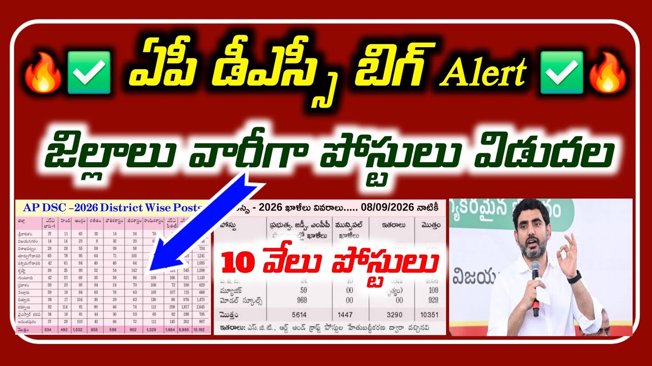 🔥🎯|| AP DSC Latest News Today | DSC Notification Latest News | AP TET Latest Updates | AP DSC 202...