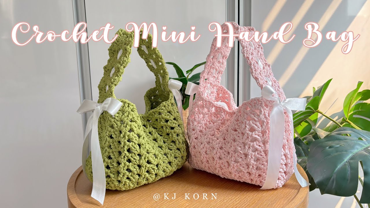 Crochet Mini Hand Bag Tutorial #EP.61