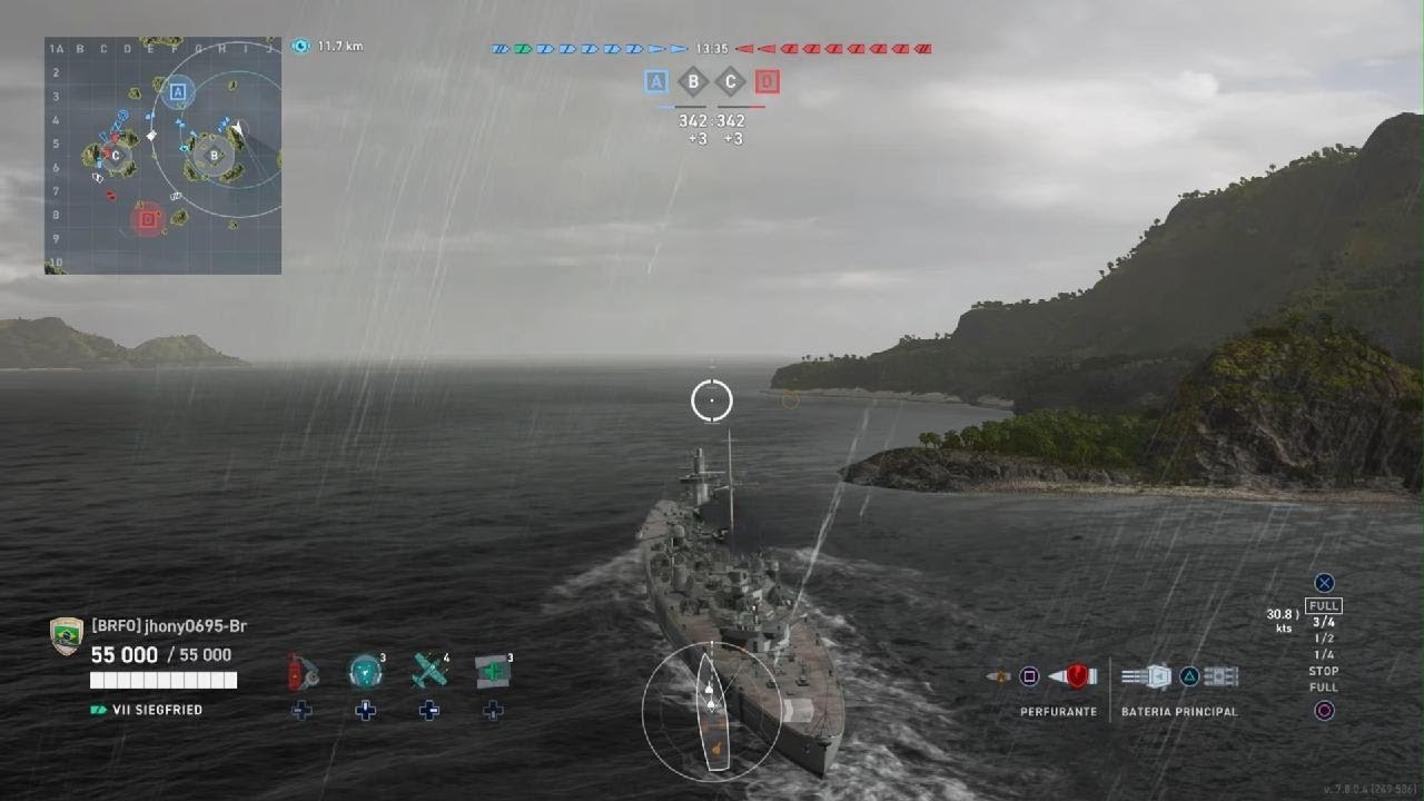 Siegfried encalhou, mas ainda dominou a partida - World of Warships Legends