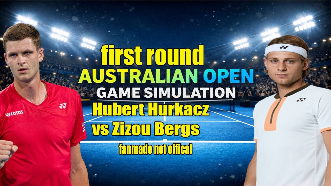 Australian Open | Hubert Hurkacz   vs Zizou Bergs  | [19 Jan 2026] | Gameplay Simulation