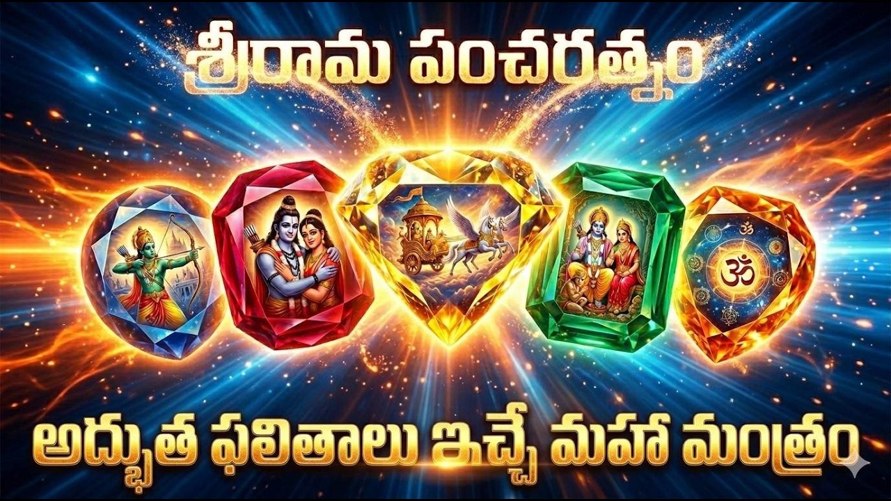 శ్రీ రామ పంచరత్న స్తోత్రం ఈ 5 శ్లోకాలు వింటే సర్వ పాపాలు తొలగిపోతాయి| Sri Rama Pancharatna Stotram