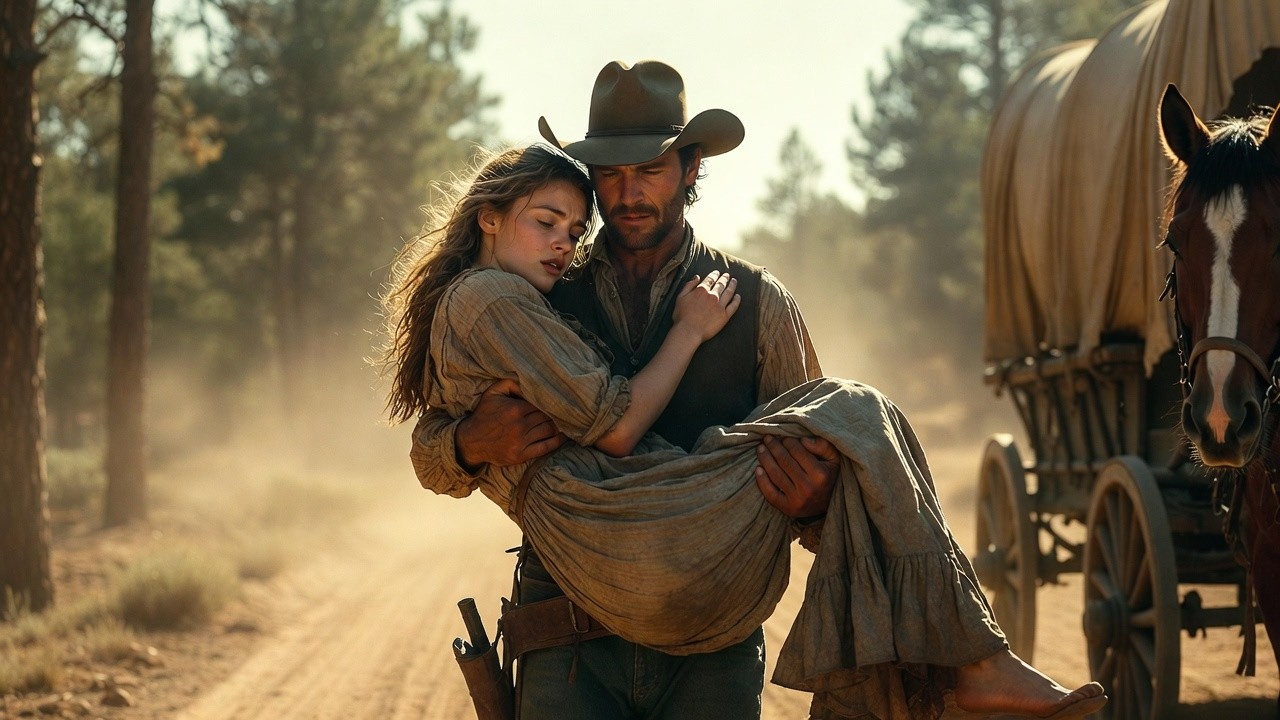 “‘Hold On… You’re Safe Now’ — A Silent Rancher Rescues a Hunted Woman”