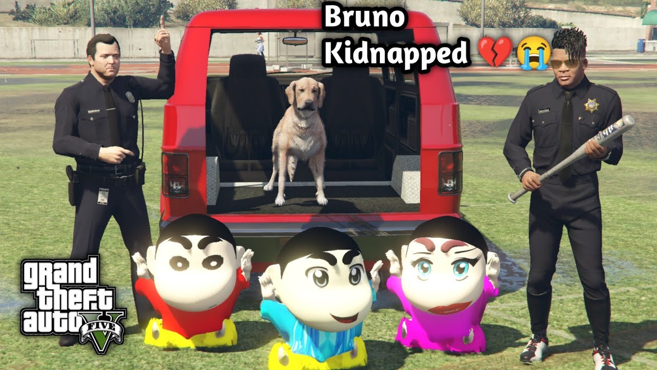GTA 5: Bruno Kidnapped By Shinchan Gang 😭For Jealousy 💔😭Franklin Cutoff With Shinchan 😭 PS Gamester