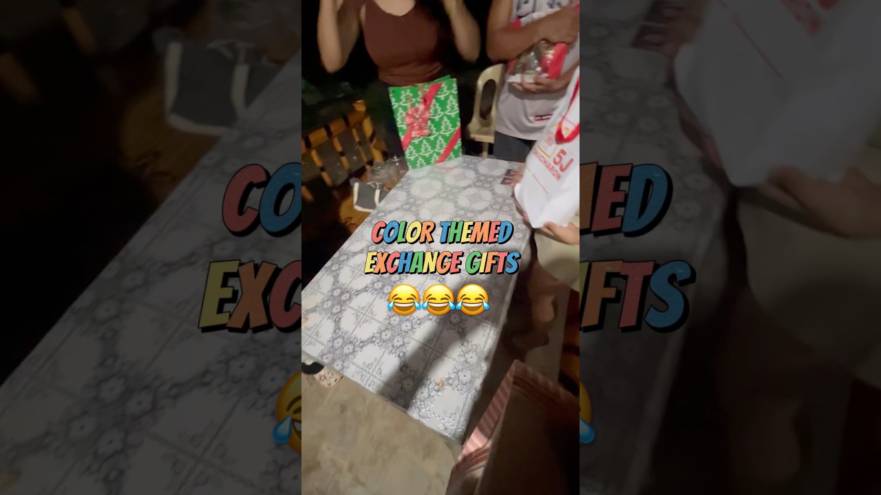 Color themed exchange gifts  #christmas #exchangegifts #highschool #barkada #tapok