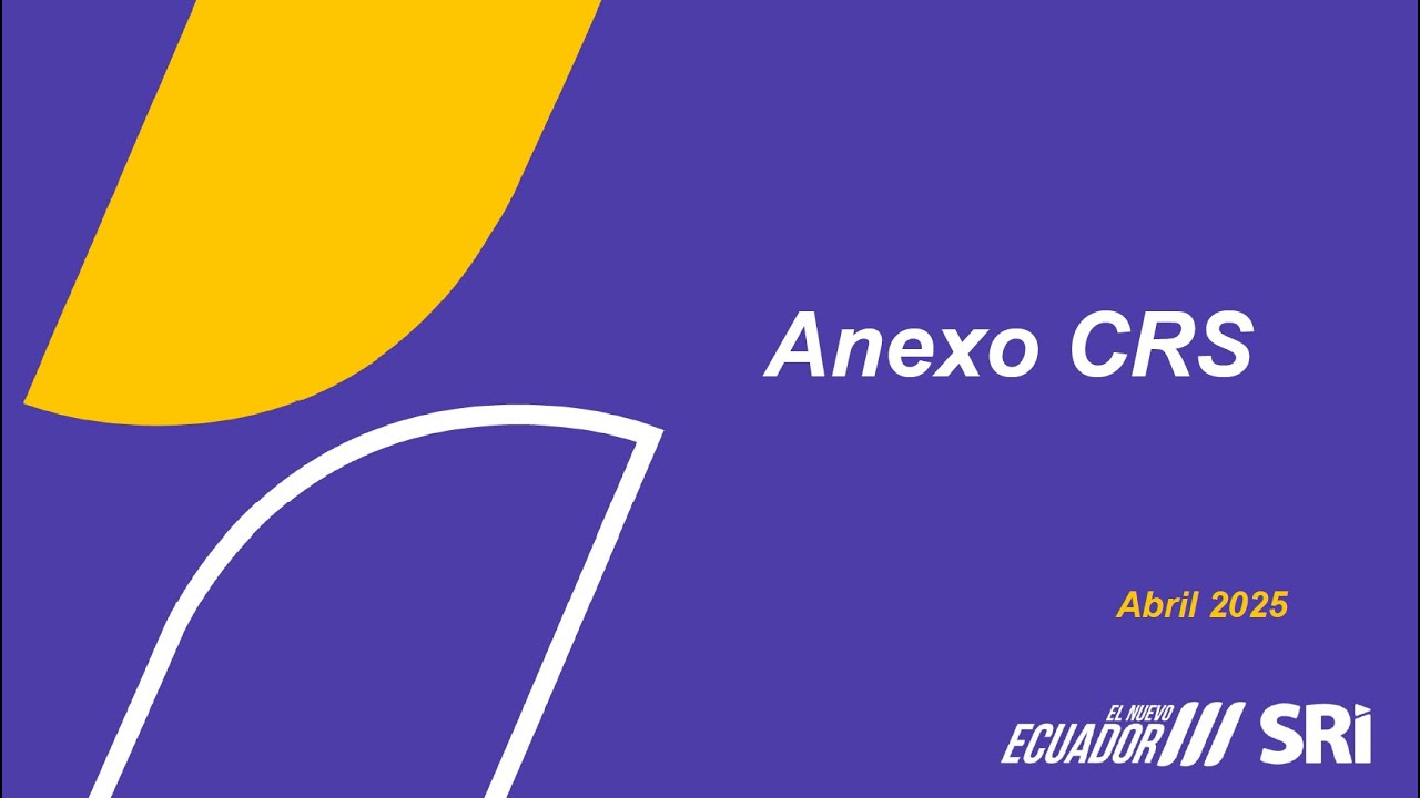 REPORTE ANEXO CRS – SRI 2025