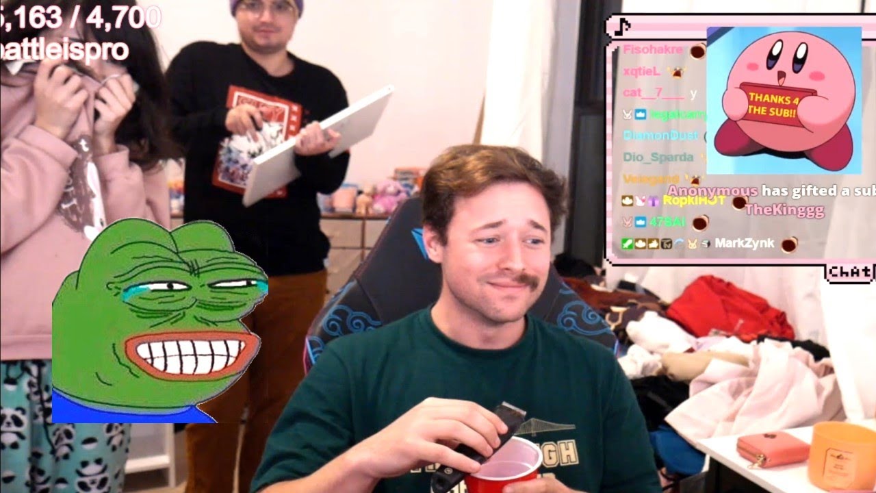 Rich SHAVES Mustache (All Reactions)