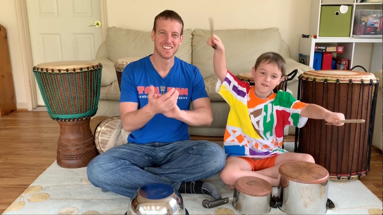 African Drumming For Kids, With Pots and Pans:  The Break & Kuku Dunun