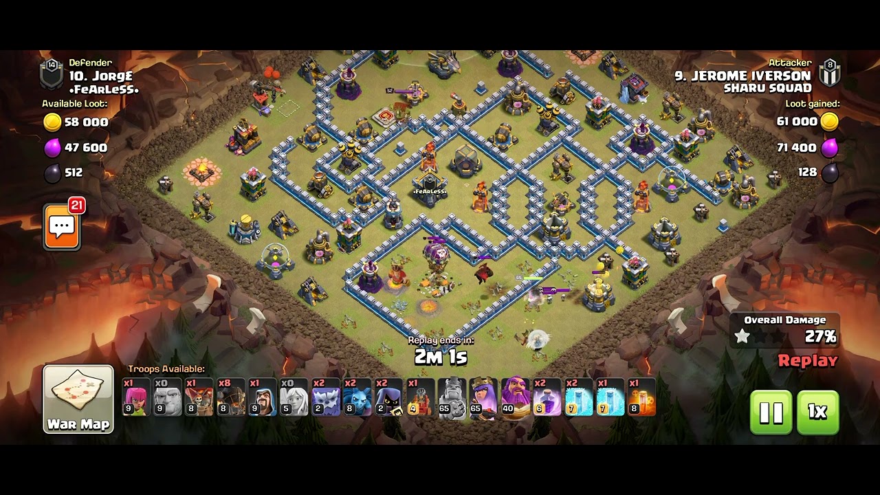 Th12-double Heroes charge with rocket loons