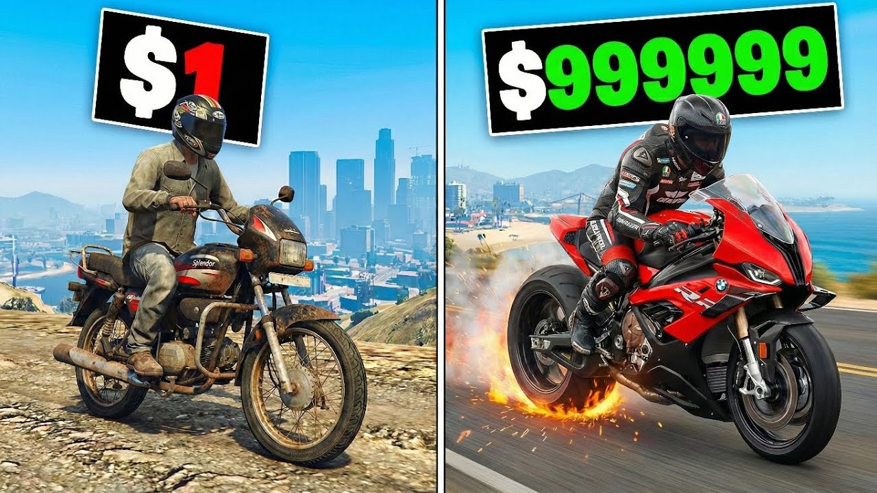 $1 to $1,000,000,000 BIKE in GTA 5!