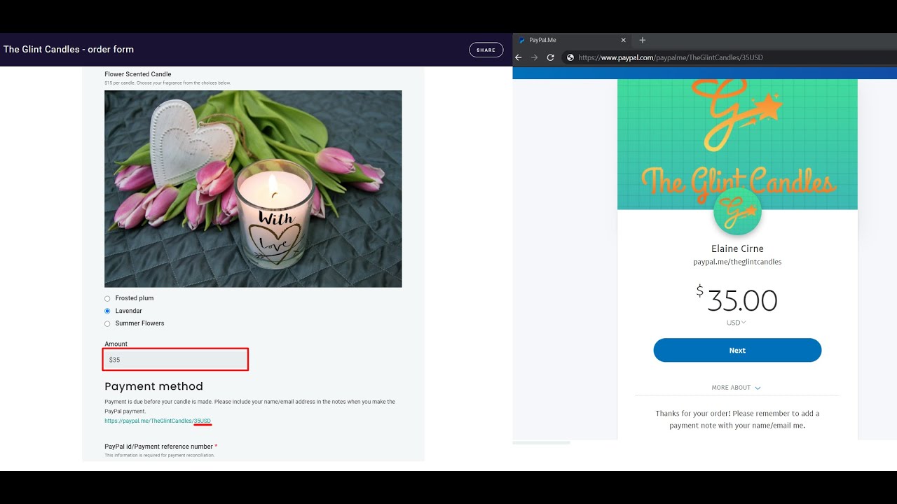 Accepting PayPal Payments on Google Forms | Dynamically Pre-fill PayPal.me link with Amount