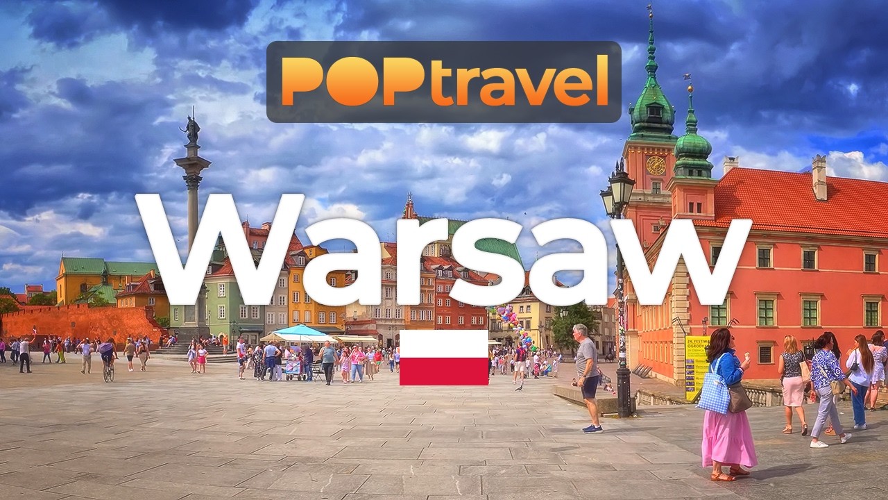 ВАШАВА, Польша 🇵🇱 - Летний тур - 4K HDR с субтитрами