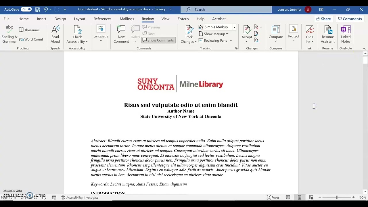 How to add Alt Text to an MS Word document