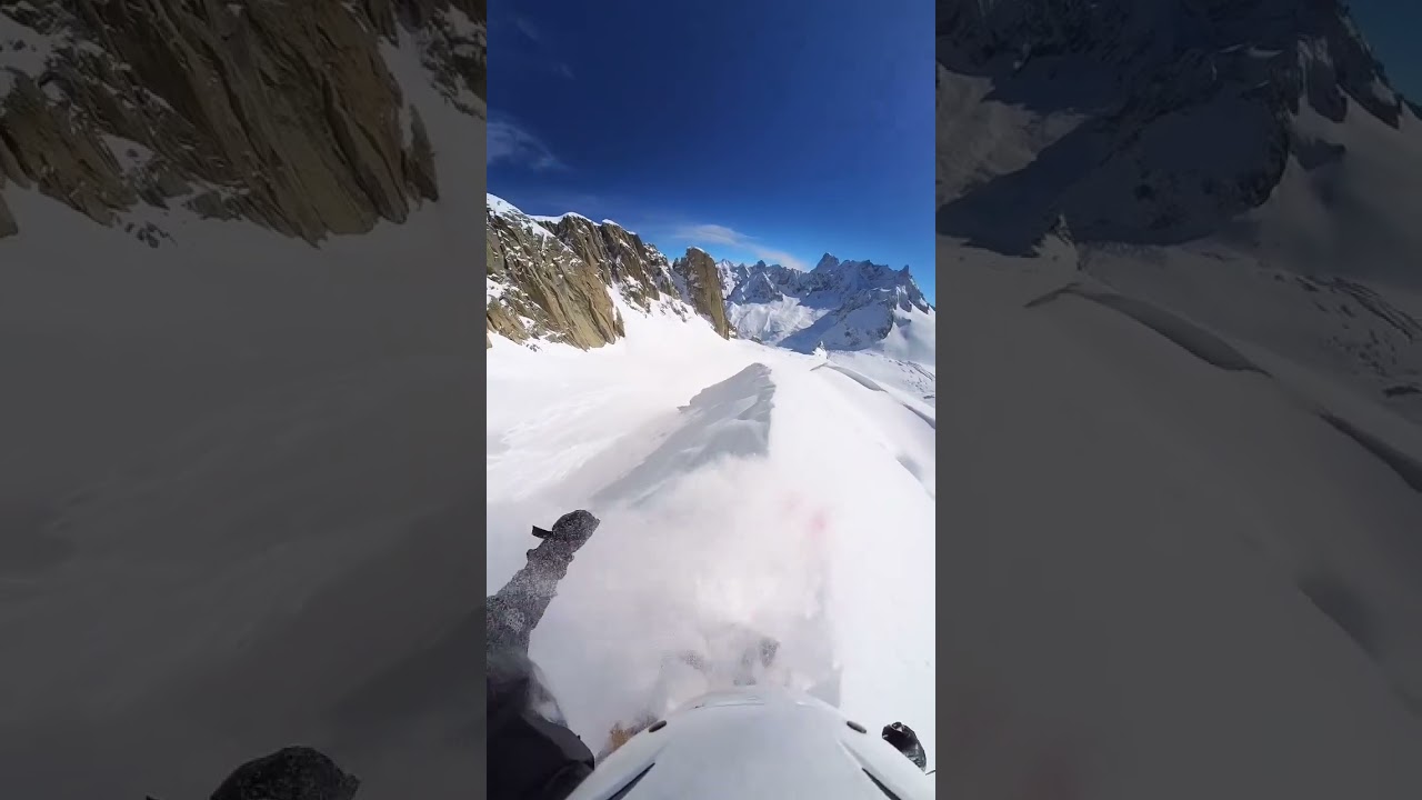 good old vall&eacute;e blanche w/ Mathieu Moullier #blackcrows #skiing