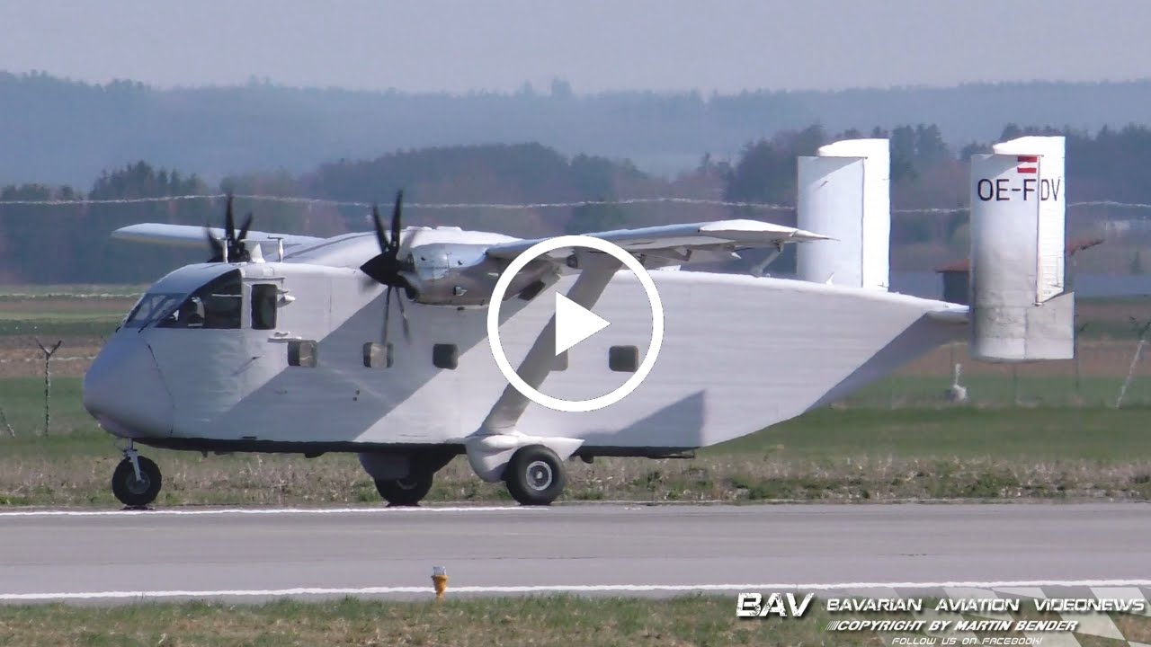 Short SC7 Skyvan - Pink Aviation Services OE-FDV - landing at Memmingen Airport
